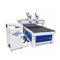 Máquina Router CNC de Doble Husillo Jinan Mosencnc 1325 con Mesa de Vacío, Sistema de Carpintería Independiente de 2 Cabezales para Procesamiento de Paneles