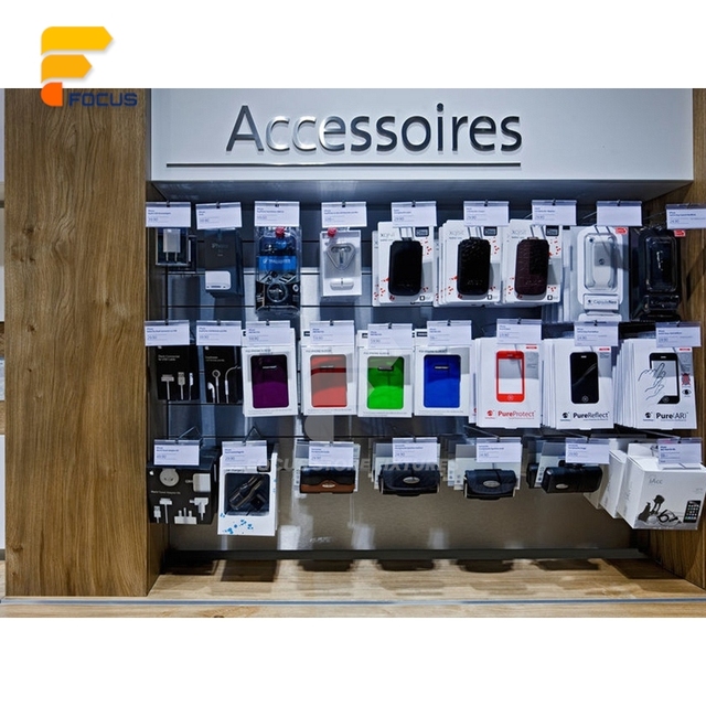 Advanced Island Format Smart Lighting Cellphone Shop Glass Display Cabinet Device Experience Counter