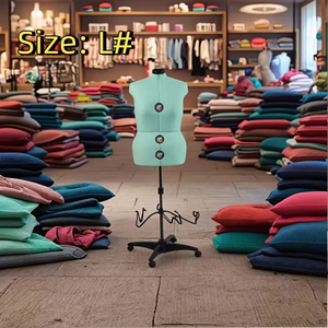 Manichino Femminile <span class=keywords><strong>di</strong></span> Alta Qualità Blu Chiaro con Base Stabile in Ghisa, Forma Regolabile per Pratica Professionale <span class=keywords><strong>di</strong></span> Sartoria - Product Image 1
