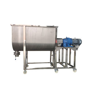 Mélangeur à ruban horizontal à moteur AC à fréquence variable en acier inoxydable, vitesse réglable, pour revêtement de granulés plastiques et pigments - Product Image 2