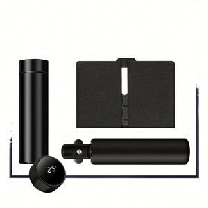 New Innovative Design Fashion Trending Luxury Corporate Promotional Gift <b>Set</b> Customized Logo Branding Silk Screen Printed Pu - Product Image 4