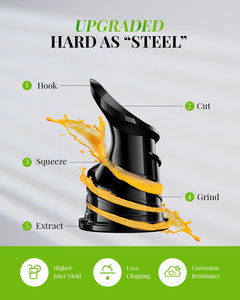 <b>Masticating</b> Slow <b>Juicer</b> High Yield Cold Press Stainless Steel Household Use Automatic Pulp Ejection Nutrient Extractor Electric - Product Image 3