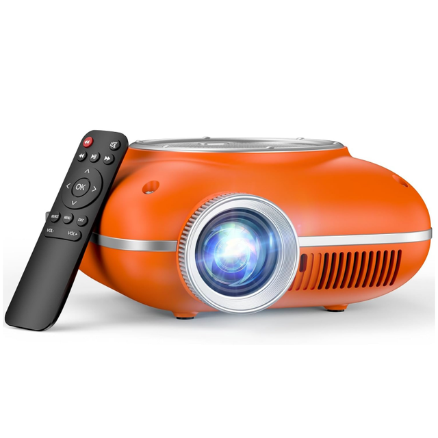 Cheerlux C1 Portable Mini Projector Full HD 1080P Supported Small Video Projectors Home Theatre 130" TV Projector for Bedroom