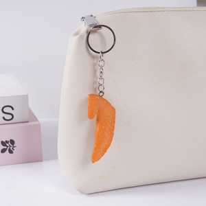 พวงกุญแจรูปปีก<span class=keywords><strong>ไก่</strong></span>จำลอง, จี้รูป<span class=keywords><strong>ปีก</strong></span><span class=keywords><strong>ไก่</strong></span>หั่นชิ้นขาวและปีกไก่ตุ๋นสุดน่ารัก, เครื่องประดับรูปเนื้อสัตว์ - Product Image 3