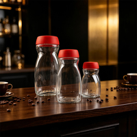 Nuevo Producto: Frascos de Vidrio Clásicos Reciclables y Ecológicos de 50g, 100g y 200g con Tapa Roja de Plástico para Café Instantáneo, Azúcar y Galletas