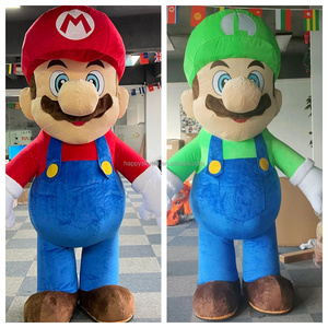 Unisex Halloween Inflatable Stuffed Animal <strong>Costume</strong> <strong>Mario</strong> and Luigi Mascot for <strong>Adults</strong> - Product Image 3