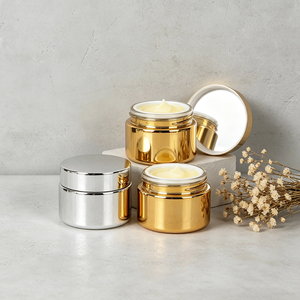 Frascos cosméticos de vidrio electrochapados en oro y plata de 5ml-50ml, fáciles de transportar, para productos de cuidado de la piel, crema facial y loción. - Product Image 5