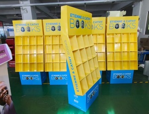 Tùy chỉnh sinh thái thân thiện sóng các tông sàn cuốn sách hiển thị đứng bóng kết thúc kệ cho cửa hàng bán lẻ Rack hiển thị - Product Image 6