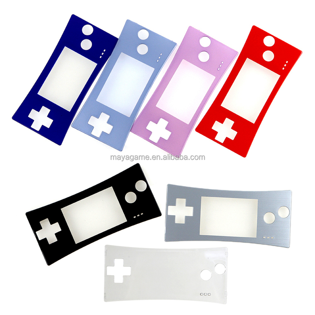For GBM GameBoy Micro Replacement Front Shell Case Cover Front Faceplate for Game Accessories
