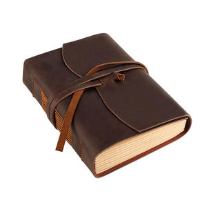 <span class=keywords><strong>Diario</strong></span>/Cuaderno A4 de Cuero Crazy Horse Vintage con Cubierta de Cuero Genuino - Regalo - Product Image 6