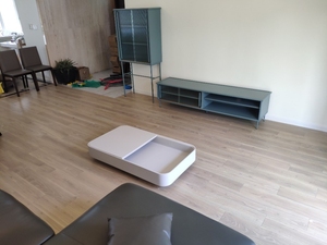 <span class=keywords><strong>Parquet</strong></span> en bois de teck chinois couleur naturelle préfini brossé 18 mm, qualité sélectionnée - Product Image 4