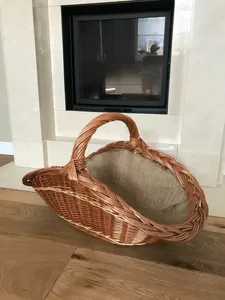JY Large <strong>Fireplace</strong> Wood <strong>Log</strong> <strong>Basket</strong> Wicker Firewood <strong>Basket</strong> for Kindling Big <strong>Logs</strong> Elegant Wood <strong>Basket</strong> for <strong>Fireplaces</strong> &amp; Accessories - Product Image 3