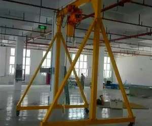 Grue à portique mobile modulaire avec roues verrouillables et réglage en hauteur / Idéale pour les usines, les chantiers navals - Product Image 5