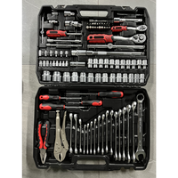 GTYPRO Jeu de douilles et clés à cliquet en acier au chrome-vanadium (Cr-V) de 101 pièces, outils à main professionnels pour réparation automobile, 1/2, 1/4, 3/8, Conjunto De Herramientas