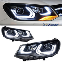 Conjunto de Faros Delanteros Bi-Xenón XUNBAI para VW 7P 2011-2015, LED DRL, Señal de Giro, Canbus, Plug and Play, 12V 25W, Auto