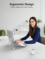 Support pour ordinateur portable en acrylique transparent de qualité supérieure, inclinable ergonomique, rehausseur de bureau pour configuration de bureau