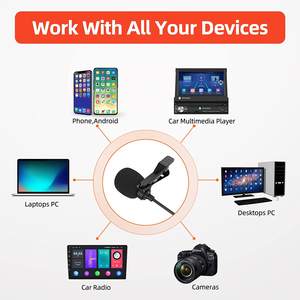 Holesale-radio <span class=keywords><strong>para</strong></span> teléfono móvil compatible con micrófono <span class=keywords><strong>de</strong></span> solapa con cancelación <span class=keywords><strong>de</strong></span> ruido, micrófono estéreo <span class=keywords><strong>de</strong></span> 3,5mm, con cable Plug and Play - Product Image 5