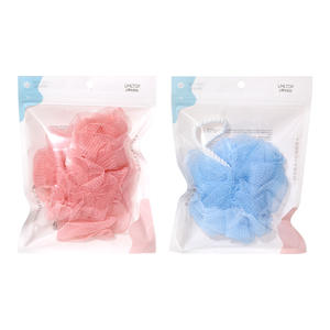 Lmltop Bath Sponge Flower Shape <b>Exfoliating</b> Shower <b>Tool</b> Pink Blue Opp Bag Packaging C047 - Product Image 2