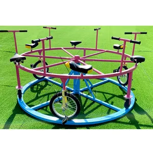 热卖儿童户外游乐场6座其他自行车游乐园自行车游乐设施健身器材
