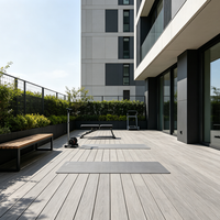 Planches de terrasse composites co-extrudées avec revêtement WPC, installation facile pour terrasse extérieure