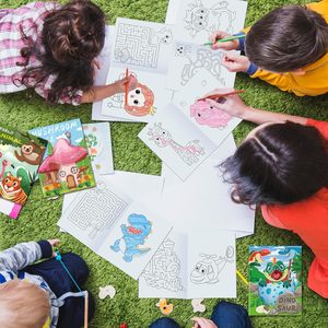 Libros para Colorear Pequeños Personalizados y Crayones para Recuerdos de Fiestas Infantiles, Libros para Colorear Económicos con Diseños de Dibujos Animados para Niños - Product Image 5