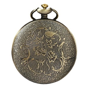 Vintage pocket <b>watch</b> <b>with</b> openwork flip cover, outdoor off-road gift <b>compass</b>, bronze metal case, <b>compass</b>. - Product Image 4