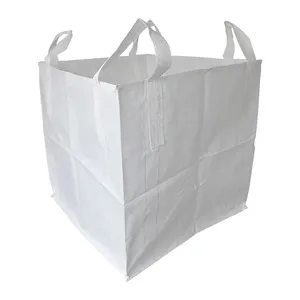 डिस्चार्ज टोंटी कंटेनर बैग के साथ OEM हॉट बल्क बैग, पैकेजिंग भंडारण के लिए 1000 किलो बड़ा बैग