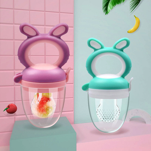 Tétine en silicone de qualité alimentaire pour bébé, jouet de dentition aux fruits, pochettes en silicone pour les tout-petits et les enfants - Product Image 3