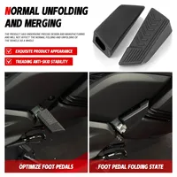 Pour Yamaha XMAX400 XMAX300 400 Moto XMAX300 Repose-pieds arrière Coussinet de protection en caoutchouc anti-collision