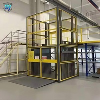 Maßgefertigter Elektrisch-Hydraulischer Lagerhaus-Frachtlift Plattform-Aufzug mit Kontaktvermeidungsschutz 0,5-20 Tonnen Tragfähigkeit Vertikale Wandmontage