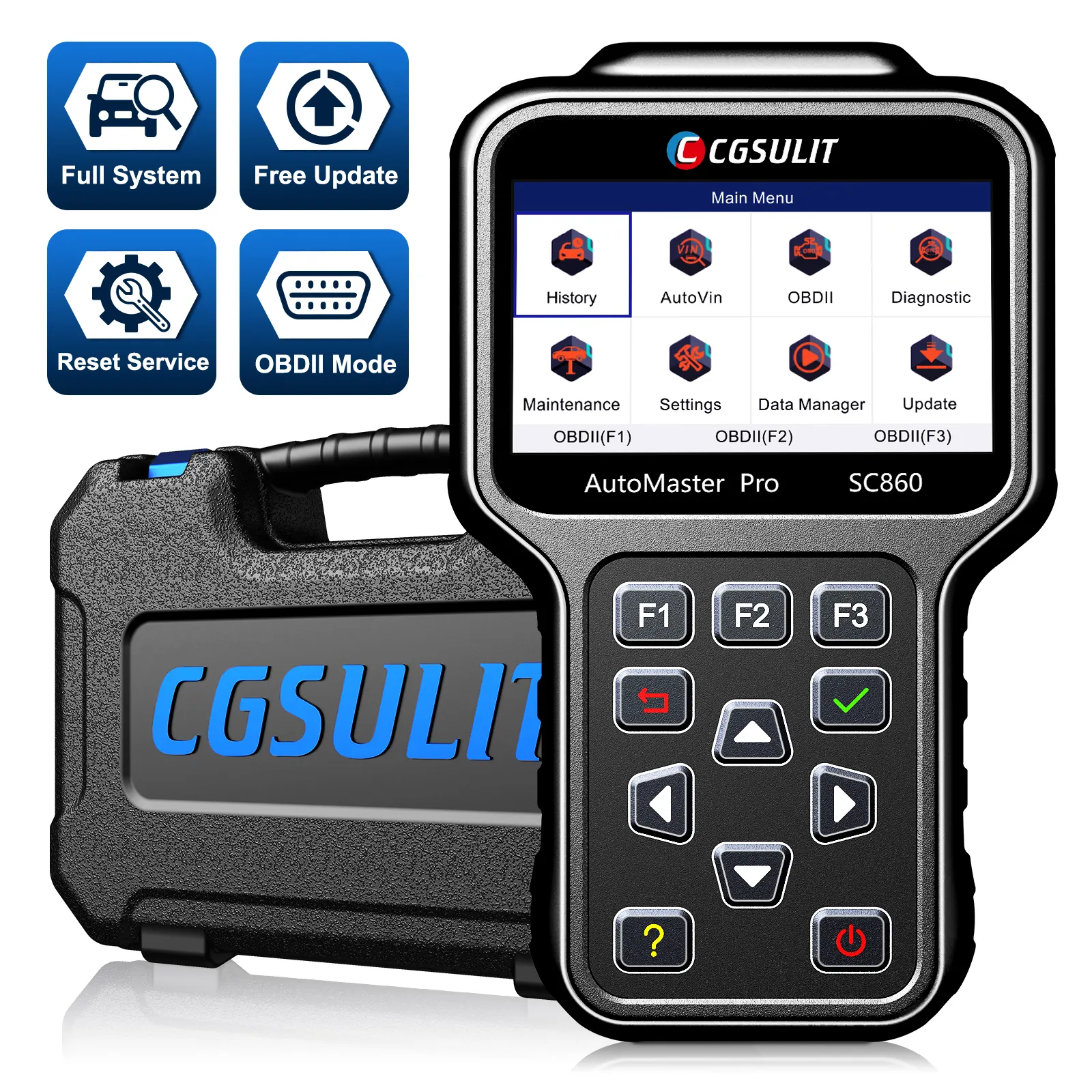 SC850 OBD2 ماسح ضوئي للسيارات OBDII / EOBD رموز واضحة شاشة عرض LCD الولايات المتحدة الاتحاد الأوروبي الآسيوية العلامة التجارية للسيارة قارئ رمز أداة تشخيصية