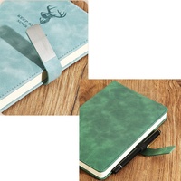 Cahier d'agenda en papier ivoire à couverture souple A5 avec ceinture magnétique