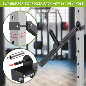สายรัดปรับระดับได้ Yx สำหรับสควอทแบบคันโยก ขนาด 3"x3" ท่อเหลี่ยม รับน้ำหนักได้ 1" 5/8" นิ้ว สำหรับฝึกความแข็งแรง ขนาดรู 1"-2" นิ้ว - Product Image 5