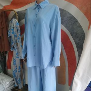 Nouveaux Ensembles Musulmans Été Printemps 2024 Vente Chaude Tenues Musulmanes <span class=keywords><strong>Ensemble</strong></span> Deux Pièces Taille Haute Ample <span class=keywords><strong>Pantalon</strong></span> Fendu <span class=keywords><strong>pour</strong></span> Femme - Product Image 2