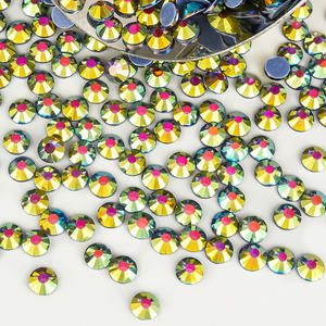 BOBOHOO yeni varış Bling kristal taş sihirli renkler Flatback cam düzeltme Rhinestones giysi çantaları giyim aksesuarları için - Product Image 4