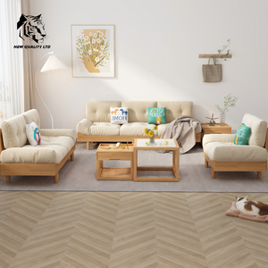 Suministro directo de fábrica, buen precio, personalizable, en stock, dropshipping, nuevo sofá moderno de moda para sala de estar, muebles de madera y tela. - Product Image 5