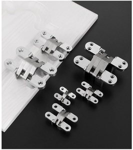 Gabinetes con bisagras ocultas de aleación de Zinc Soss de cromo satinado duradero para cocinas dormitorios escuelas hospitales-excelente invisible - Product Image 6