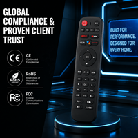 Control Remoto Universal Inteligente para TV de Alta Calidad 2026, 35 Botones, Negro, con Alcance de >10m para Automatización del Hogar, 1 Año de Garantía