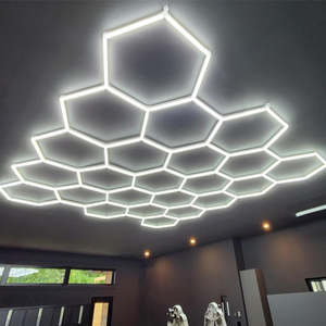 Lumières hexagonales modulaires pour éclairage d'ambiance de chambre à coucher Panneaux LED RVB à commande tactile - Product Image 3