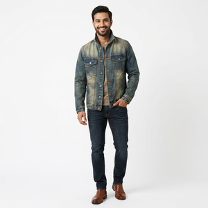 Comfort Fit <b>Men</b> <b>Denim</b> <b>Jackets</b> Wholesale Durable Custom Made High Quality Wear - Product Image 1