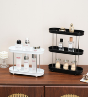 Plateau de rangement, boîte de rangement cosmétique de bureau, support de rangement pour maquillage, étagère à épices de cuisine, étagère sur pied