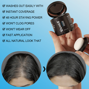New Design Temporary Root Concealer Hairline Powder Puff Sweatproof Black <strong>Hair</strong> <strong>Dye</strong> Powder Vegan Oil-Based <strong>Hair</strong> Root Touch Powder - Product Image 6