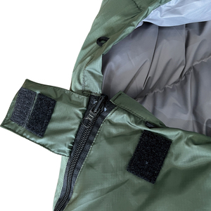 <span class=keywords><strong>Sac</strong></span> <span class=keywords><strong>de</strong></span> <span class=keywords><strong>couchage</strong></span> thermique en nylon imperméable Ripstop 320T pour l'extérieur, super long, vert, isolé par du duvet <span class=keywords><strong>de</strong></span> canard, pour temps froid, vente chaude - Product Image 6