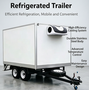 Refrigerador Portátil, Congelador, Almacenamiento Móvil, Cámara Frigorífica, Remolque para Helados y Comida Rápida, Metálico, Resistente a la Oxidación, 4 Ruedas - Product Image 3