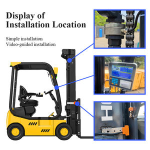 डुप्लेक्स मानक मास्ट फोर्कलिफ्ट स्केल वजन फोर्कलिफ्ट स्केल वजन सूचक 2/3/5/10t के साथ - Product Image 2