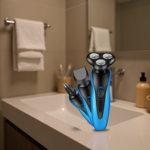 Tondeuse corporelle électrique 3 en 1 avec lames en acier inoxydable et boîtier en plastique pour usage domestique, rechargeable, appareil de soin personnel - Product Image 2