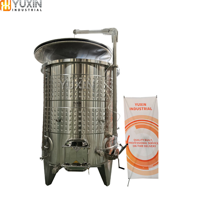 Топ продаж, винная ферментация из нержавеющей стали, плавающая крышка, конический резервуар для вина