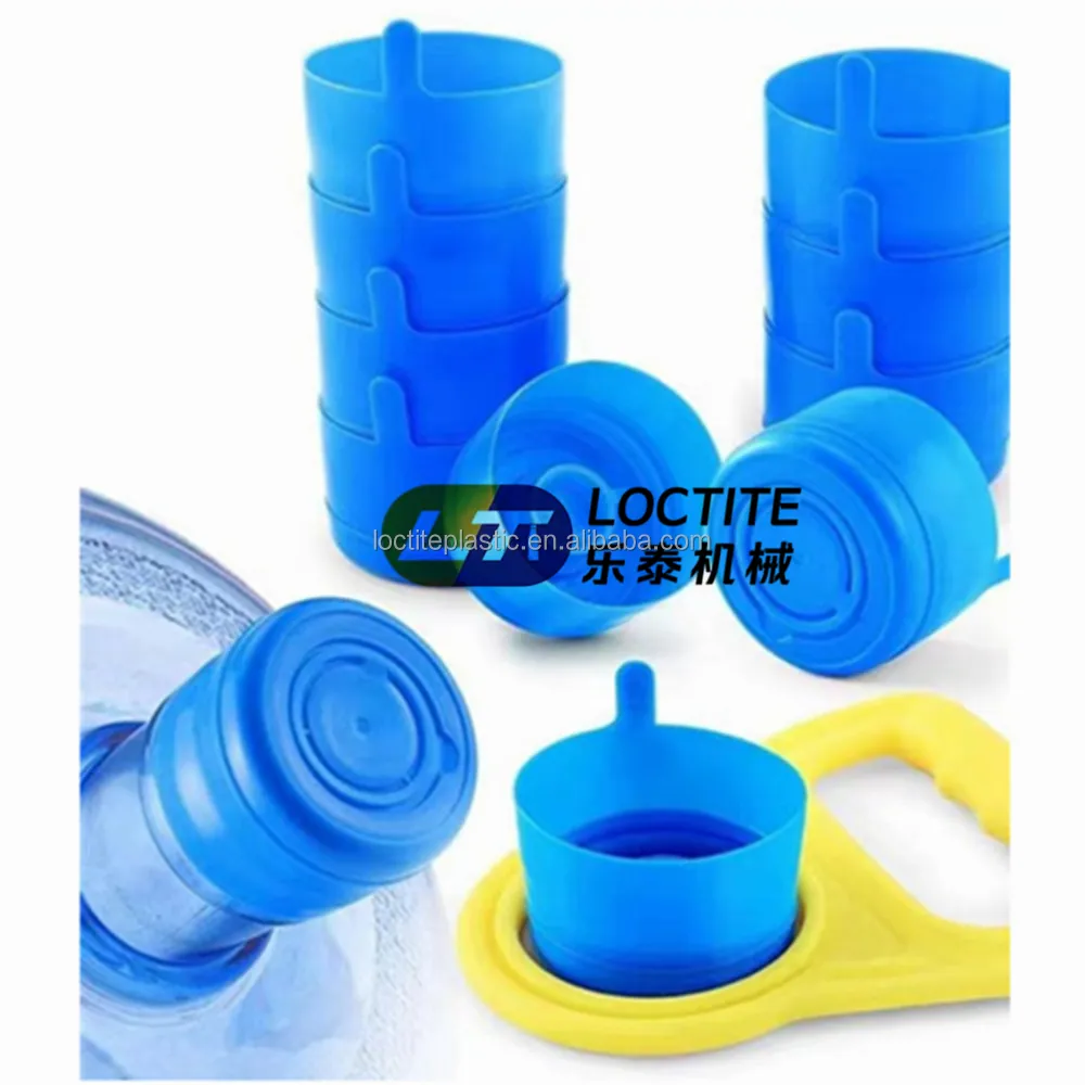 Prezzo di fabbrica nuovo materiale antigoccia PET 5 galloni coperchio della bottiglia coperchi tappo PE blu Plastico tappi di plastica 55mm 5 galloni coperchi 5 gall