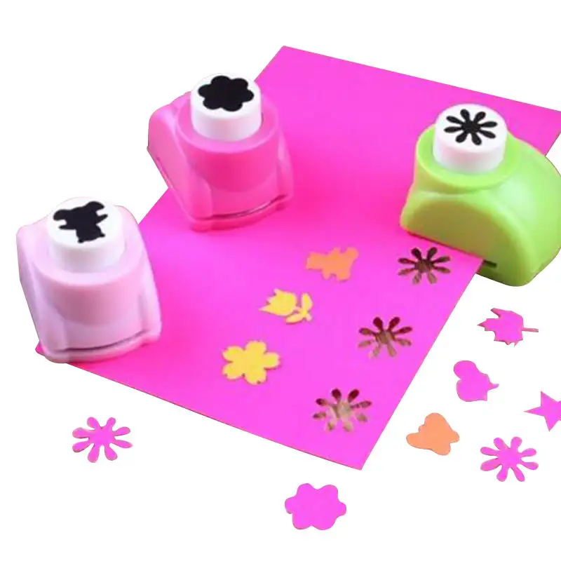 मिनी नई डिजाइन बच्चों मुद्रण कागज स्क्रैपबुक लेबल कार्ड उपकरण DIY कागज कट पंच खिलौना