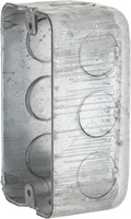 Boîtier de jonction électrique rectangulaire pratique en acier galvanisé 4x2 pouces pour instruments électroniques